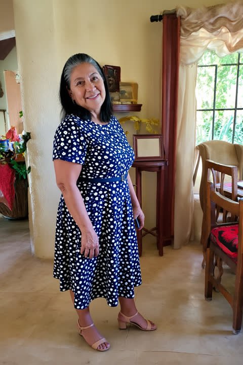 Clienta con el vestido puesto